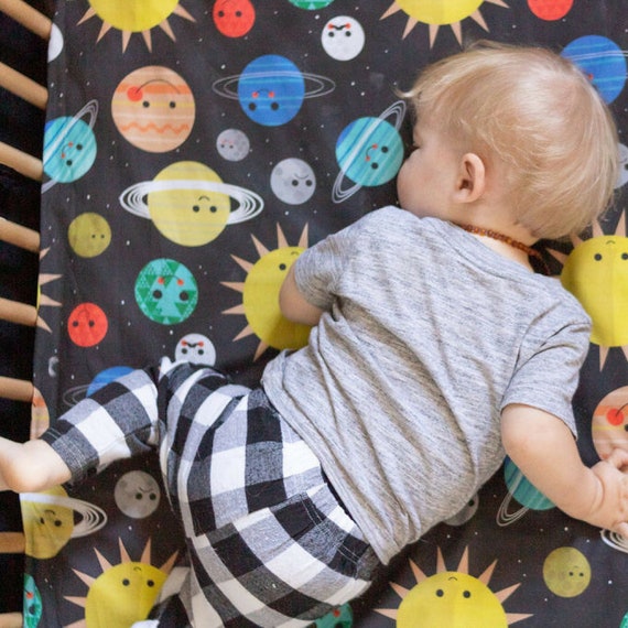 outer space crib sheets