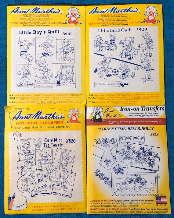 Hooty Owls Aunt Martha/'s Hot Iron Embroidery Transfers Pattern #3771