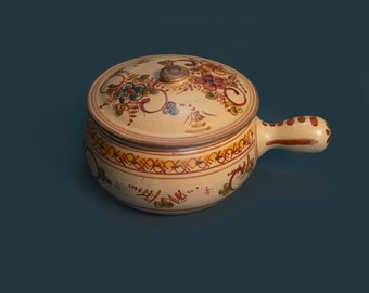 Hand-Painted Ceramic Casserole