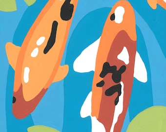 Koi Fish Paint by Number Kit