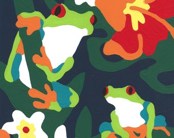 Tropical Frog Paint by Number Kit