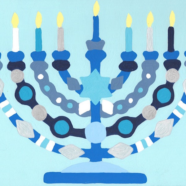 Hanukkah Paint by Number Etsy