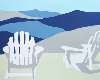 Adirondack Chairs Paint by Number Kit