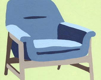 Mid-century Mod Chair Paint by Number Kit