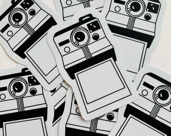 Polaroid Camera Sticker - Color it with Sharpies