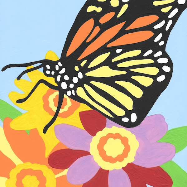 Butterfly Paint by Number Kit - Etsy