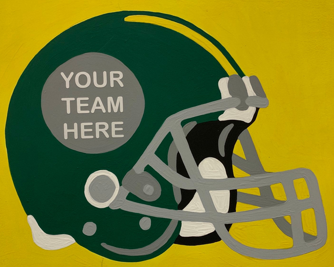 Paint by Number Kit Any Football Team great gift for fans Etsy
