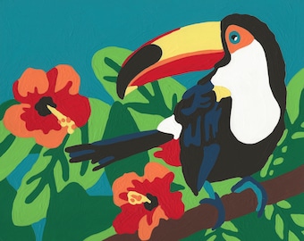 Toucan Paint by Number Kit