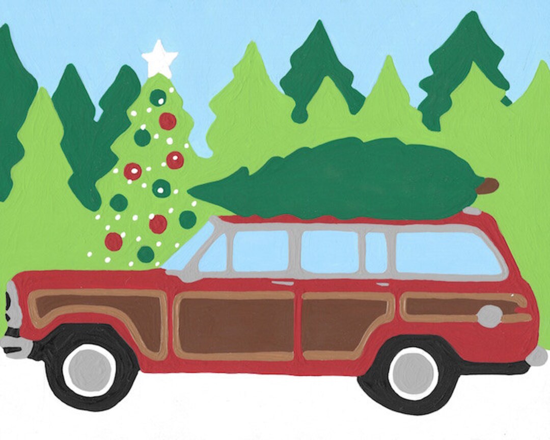 Paint by Number Kit Vintage Red Jeep Wagoneer at Christmas Tree Lot perfect for DIY Paint Parties - Etsy paint-by-number-kit-vintage-red-jeep-wagoneer-at-christmas-tree-lot-perfect-for-diy-paint-parties-etsy