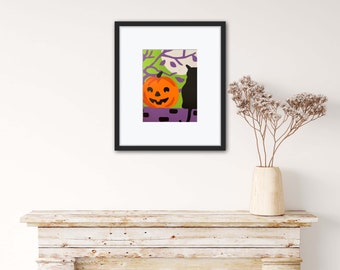 Halloween Cat Print - Digital Download