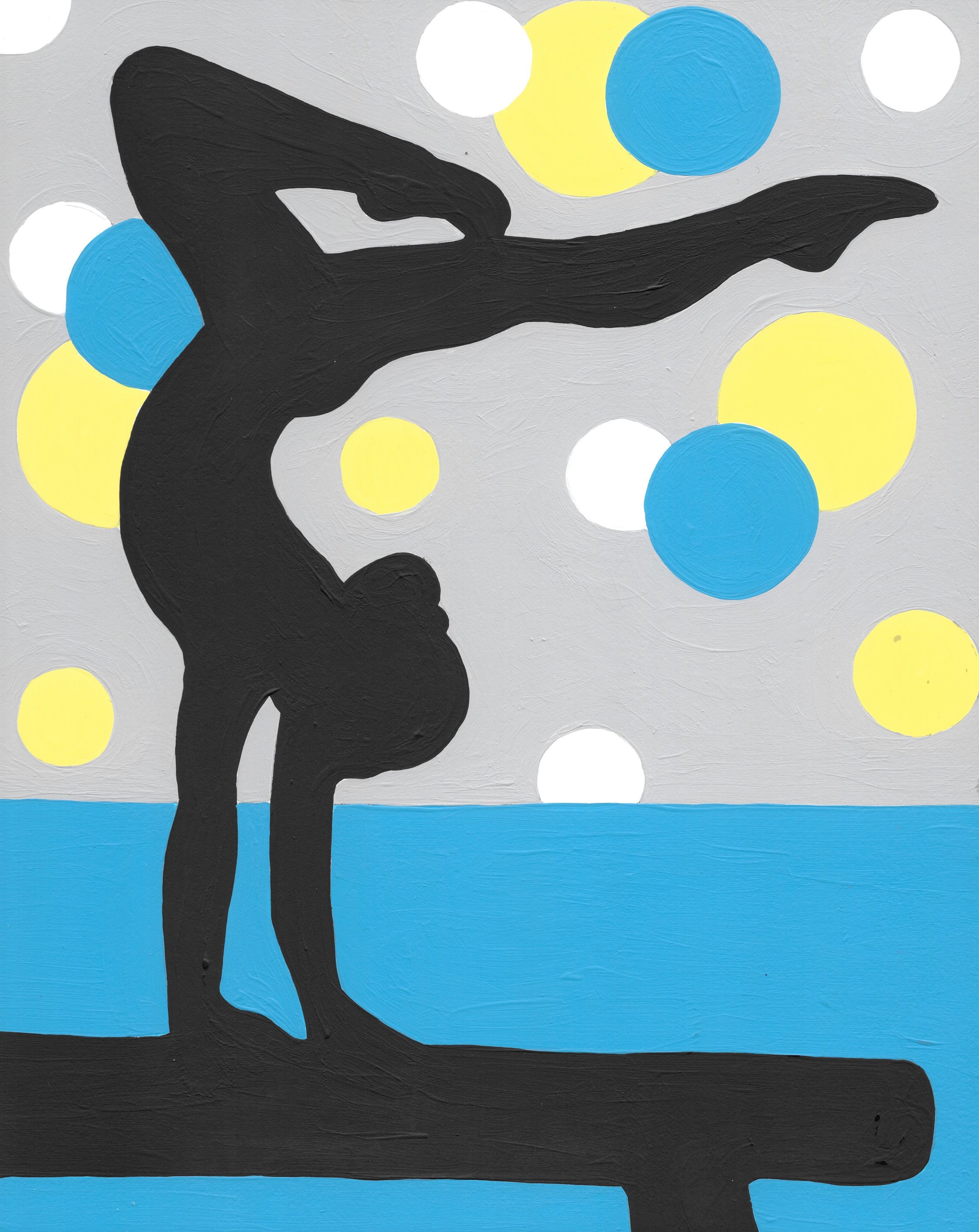 Gymnastics Paint by Number Kit Etsy UK