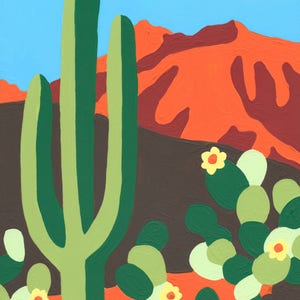 Cactus Paint by Number Kit image 1