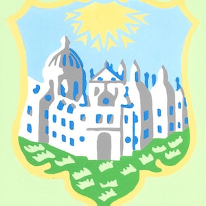 Paint by Number Kit - Crest of the College of William and Mary in Williamsburg, Virginia (perfect for DIY paint parties)