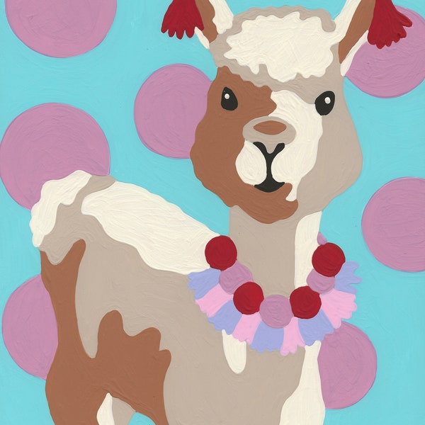 Llama Paint by Number Kit