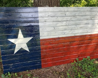 Rustic Wooden Texas Flag,  Texas Flag Wall Art, Wooden Texas Flag,  72"X39"- 80"X46" Wood Flag, Large Texas Flag, Birthday, Christmas Gift