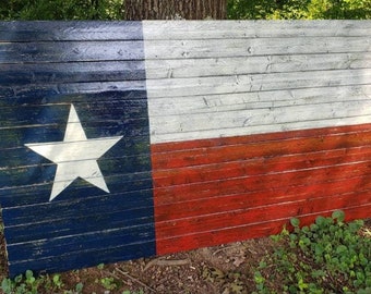 60"X32 1/2" Shipps fully assembled, Rustic Wooden Texas Flag, Birthday Gift