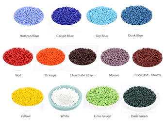 20g 6/0 or 10/0 Opaque Czech Vintage Seed Bead, Embroidery Bead, Spacer Bead, Rocaille, Colorful Craft Bead, Bulk, Wholesale, SB4-3, SB4-4