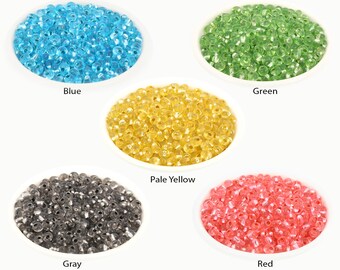 70g 5/0 Drop Seed Bead, Czech Bead, Pink Drop, Bead Weaving, Embroidery Bead, Small Drop, Rocaille, Silverlined, Bulk Seed Bead, RN