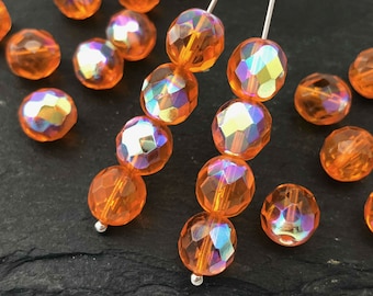 12mm 18 Pezzi O 34 Pezzi Zaffiro Chiaro Tradizionale Ceco Fuoco Lucidato Tondo Sfaccettato Perline Di Vetro Sfuse In Sacchetto Azzurro - Italia - Foto 13