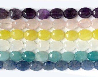 13x18mm Yellow GoldenStone Swirl Flat Oval Beads 15.5/"