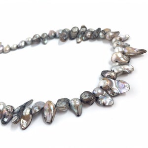 5-7mm Gray Blister Pearl, Freshwater Pearl, Raw, Natural, Organic, Loose Pearl, 50pc, PB27, PB2