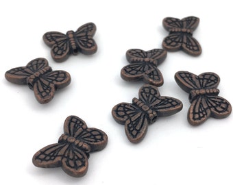 10pc 10x14 Antique Cuivre Métal Papillon Pendentif Charme, Charme Papillon, Charme Animal, Découvertes de Bijoux, Fabrication de Bijoux DIY, 103/11