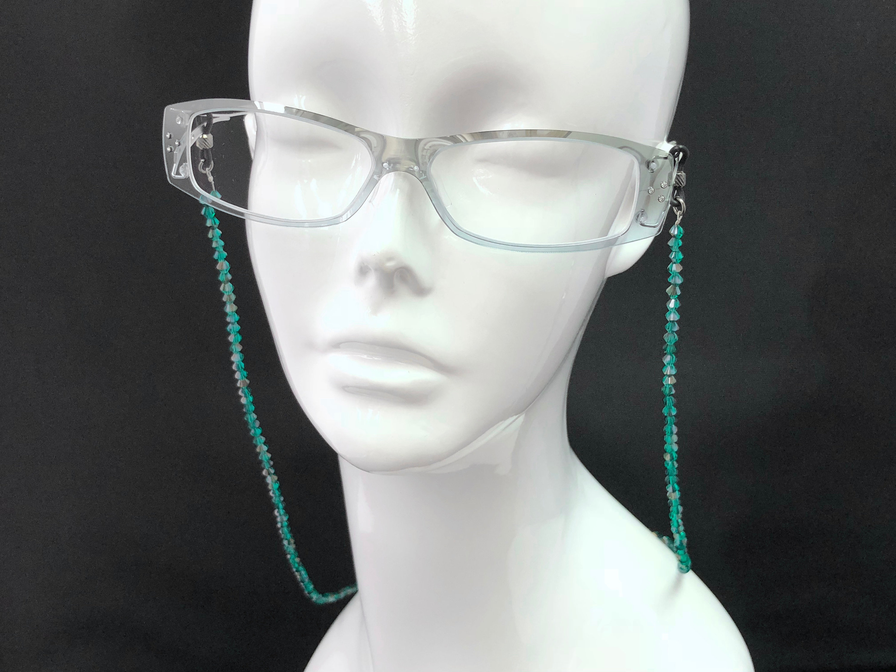 Crystal Eyeglass Chain Beaded Glasses Chain Sunglass Chain Etsy