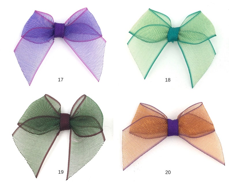 Organza Ribbon Bow Butterfly Bow Fabric Bow Mini Bow Tiny Etsy Australia