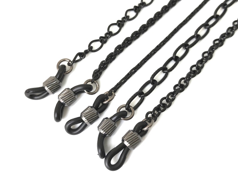 Black Eyeglass Chain Mens Eyeglass Chain Sunglass Chain Etsy Australia