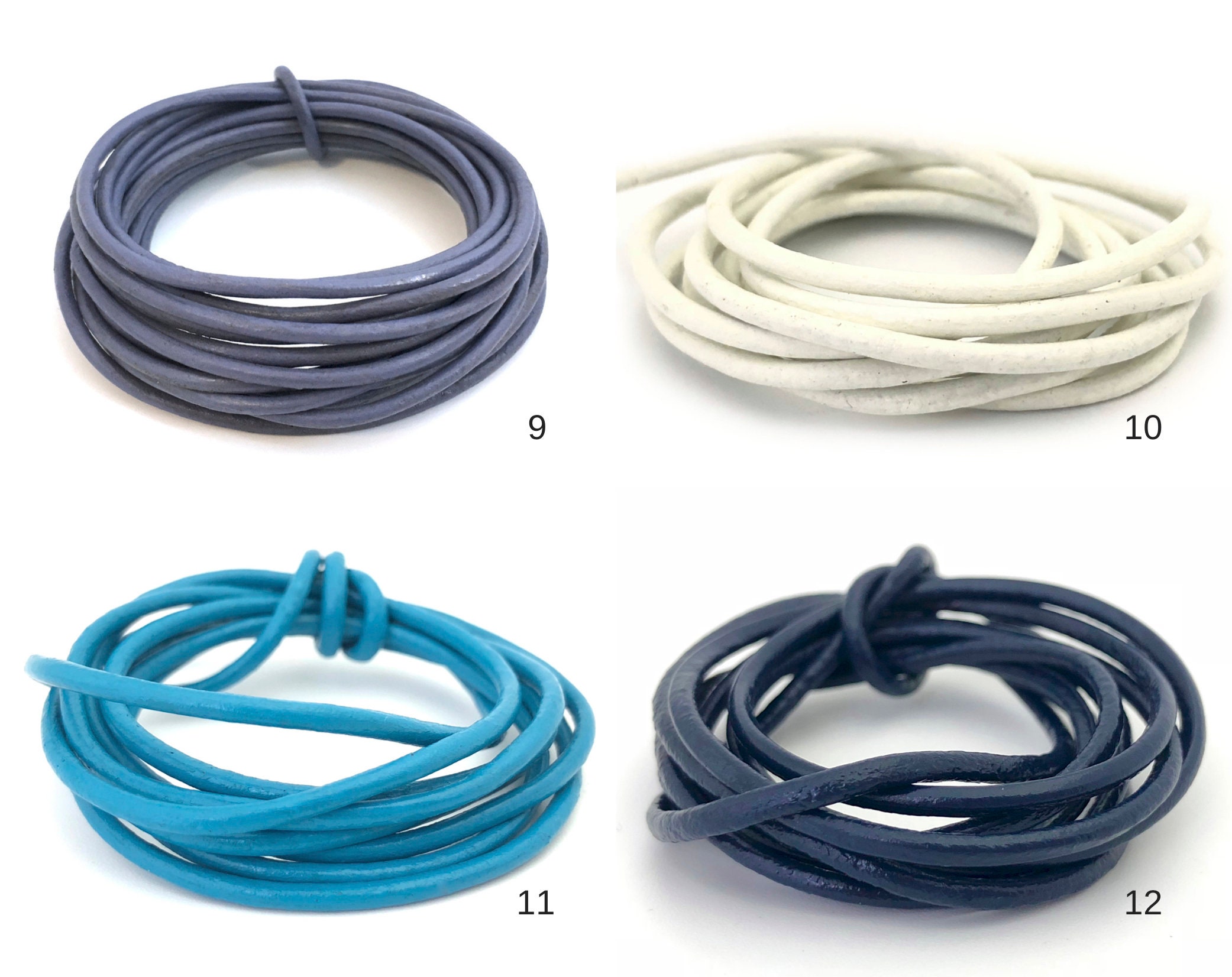  Leather Cord for Jewelry Making Kit, 24 Meters 2 mm Wide  Leather Cord Leather Jewelry Rope and 250 Pieces Jewelry Findings Necklace  Bracelets Craft Twine Accessories (Classic Colors) : Arts, Crafts & Sewing
