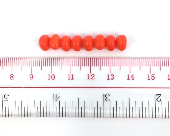 Lot De 30 Perles Vintage Triangle Bicolore Transparent/orange En Verre - Parfaites Pour La Création De Bijoux