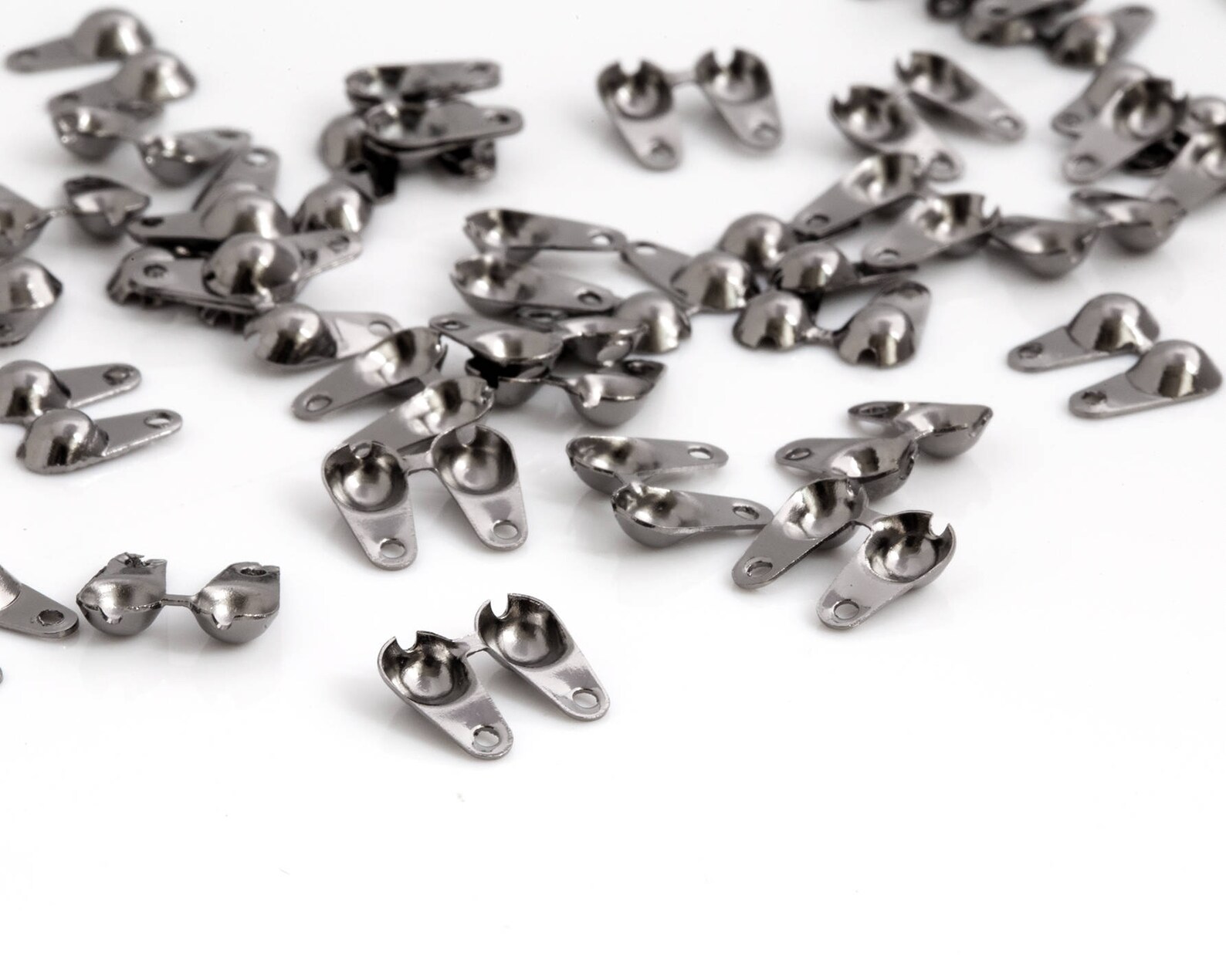 Ball Chain End Crimp End With Loop Clamshell Knot Cover Etsy Hong Kong