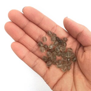 18 Vintage Smoke Crystal Acrylic 17x14mm. Faceted 18 Vintage Smoke Crystal Acrylic 17x14mm. Faceted
