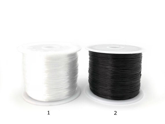 Elastic Cord, Beading Cord, Cord Roll, Stretch Cord, Bracelet Cord, Beading Thread, Rubber Cord, Jewelry DIY, 60 Yard Spool, LC3-1