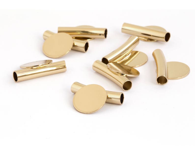 5 Glue On Pendant Bail Necklace Bail Tube Bail Cord Bail Etsy