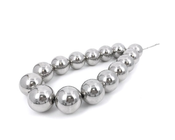Bali Silver Ball Beads Necklace with Gold 18 K Accents Gift Idea for Her —  Discovered