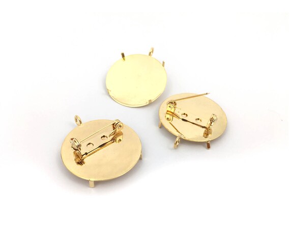 Blank Broche Chapeau PINS Création Argenté Jewelry Findings Accessoires