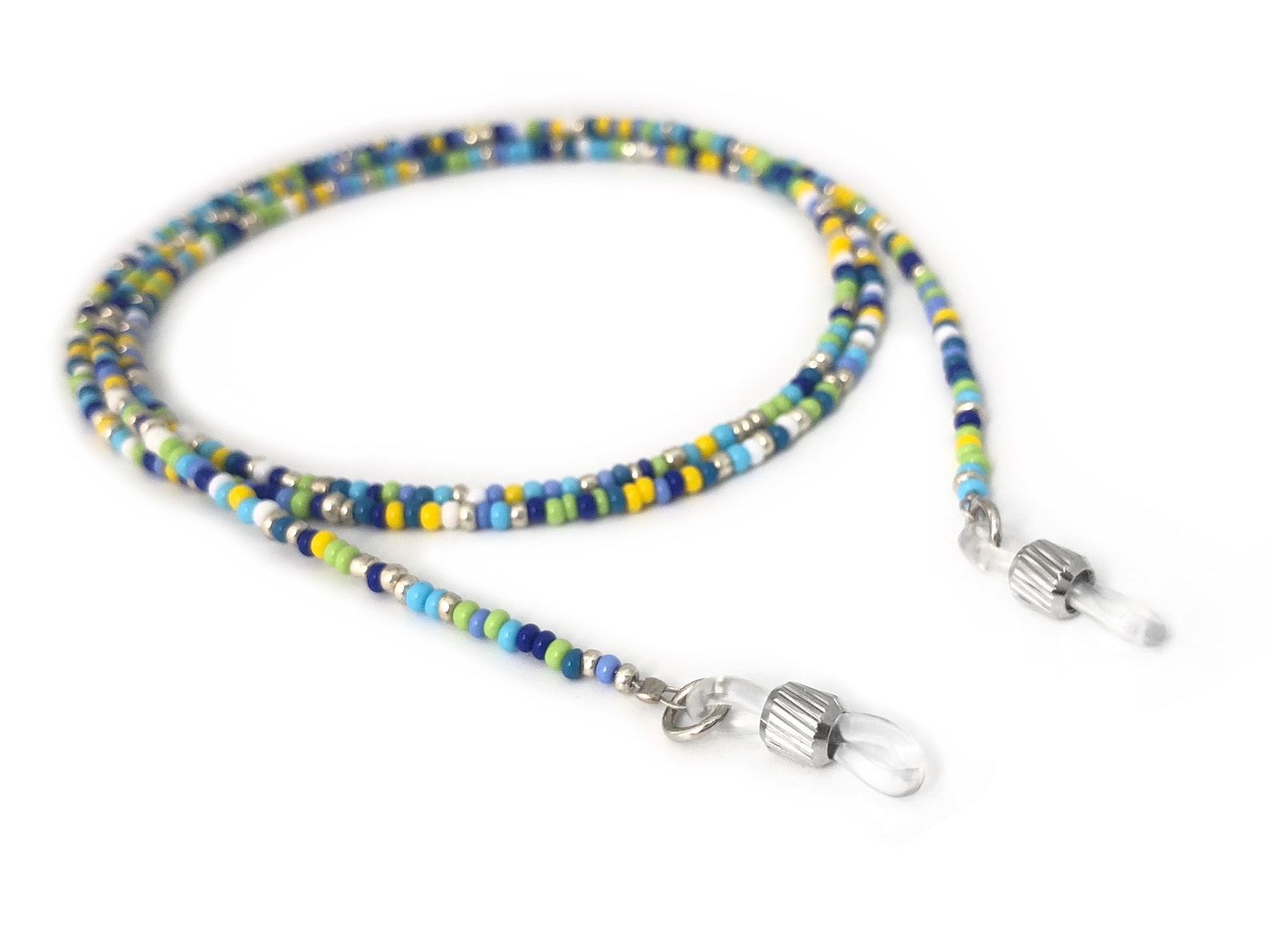 Multicolor Eyeglass Chain, Glasses Chain, Seed Bead Eyeglass Lanyard