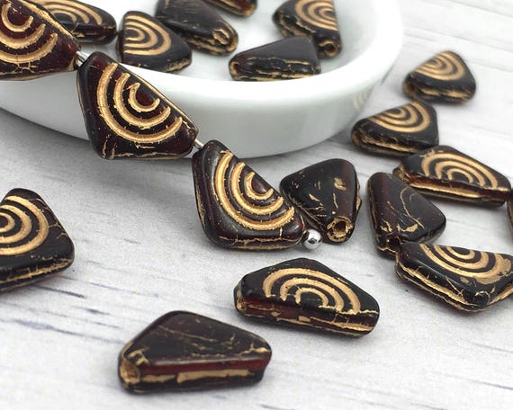 Flat 2024 triangle beads