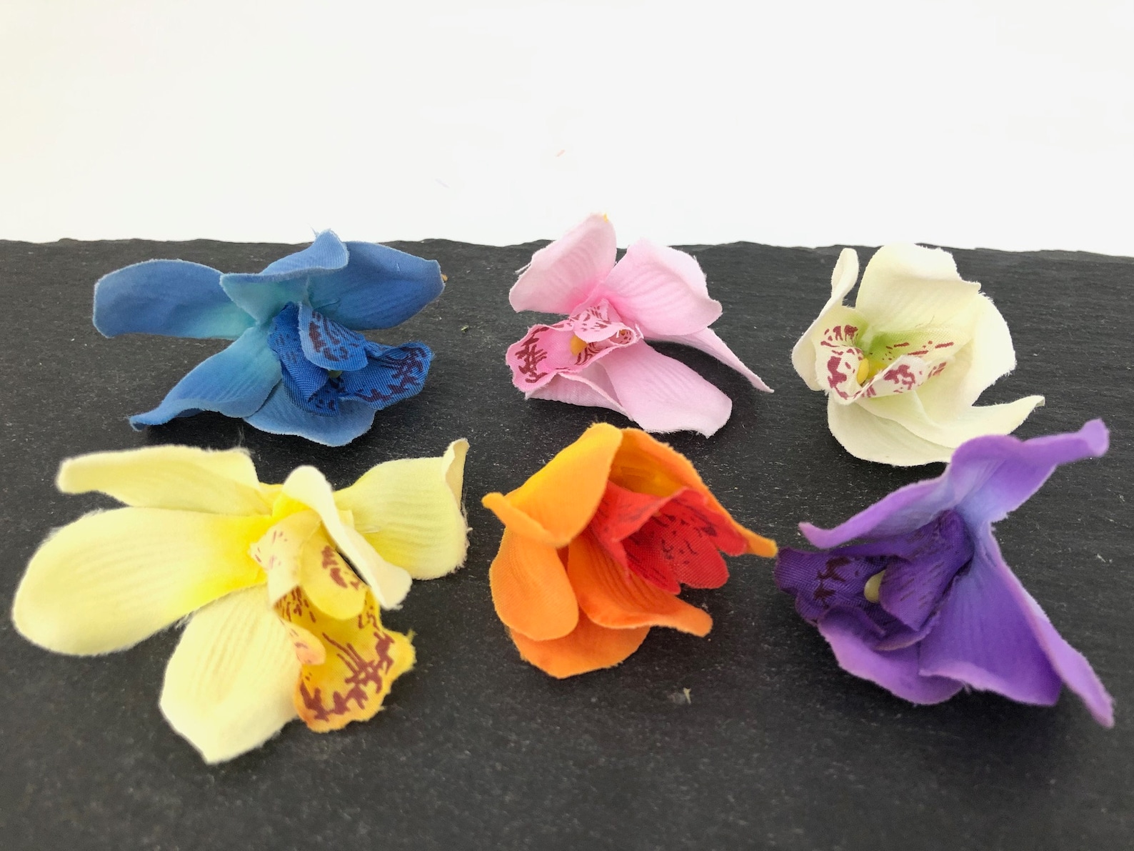 Bulk Fake Flower Heads Silk Orchids Wedding Bouquet Corsage Etsy