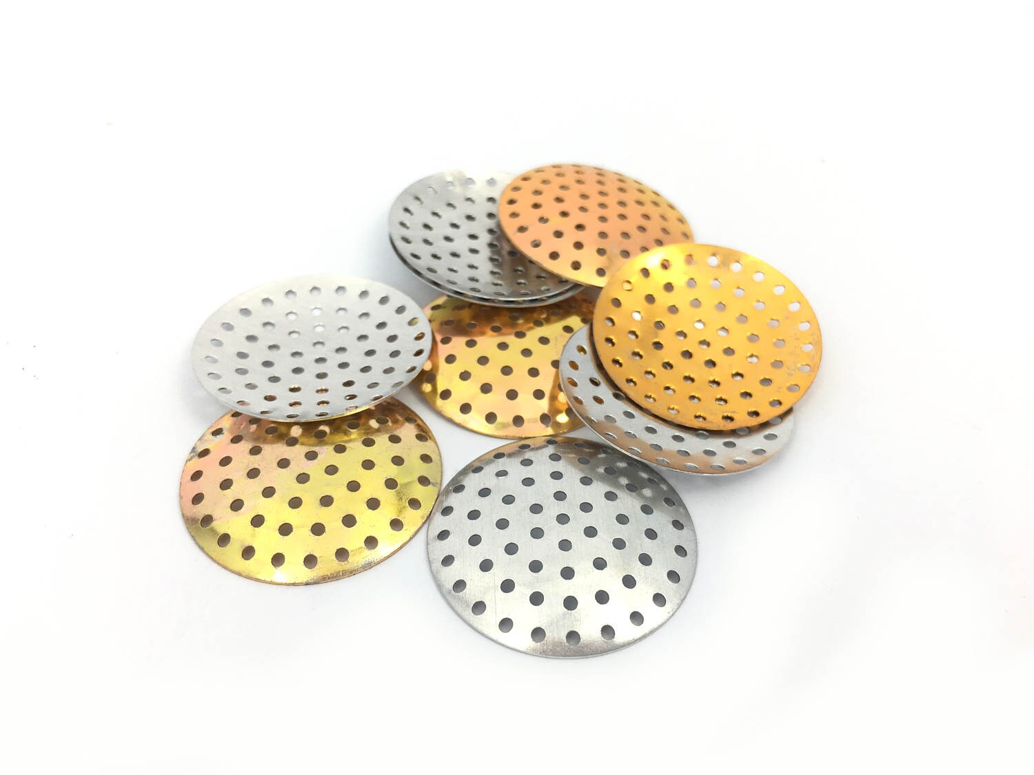 ドットペインティング 30mm Perforated Disc Porforated Metal Connector Beading Disc
