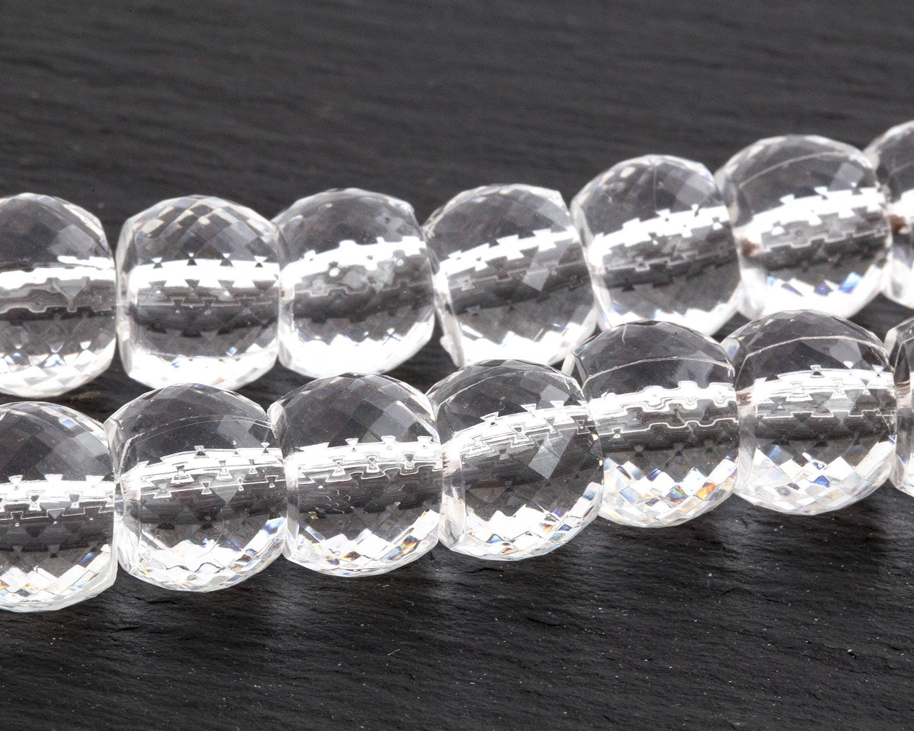 50 Clear Acrylic Beads Large Hole Beads Plastic Beads Etsy