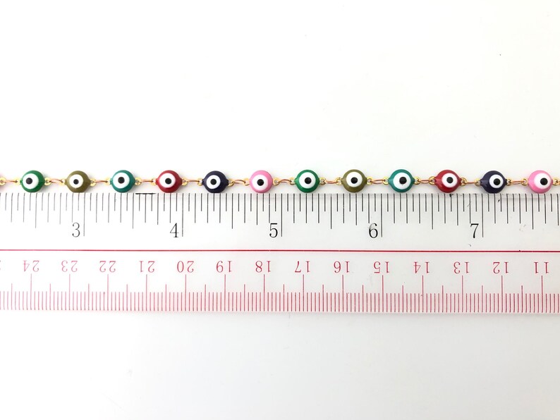 Reading Glass Chain Sunglass Chain EC043 Eyeglass Chain Gift For Her Eyeglass Lanyard Holder Glasses Chain Multicolor Evil Eye