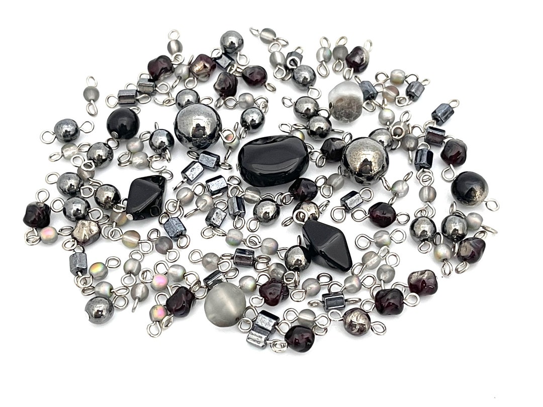 Bulk 100 Bead Charm Connector Mix Recycled Jewelry Findings Etsy