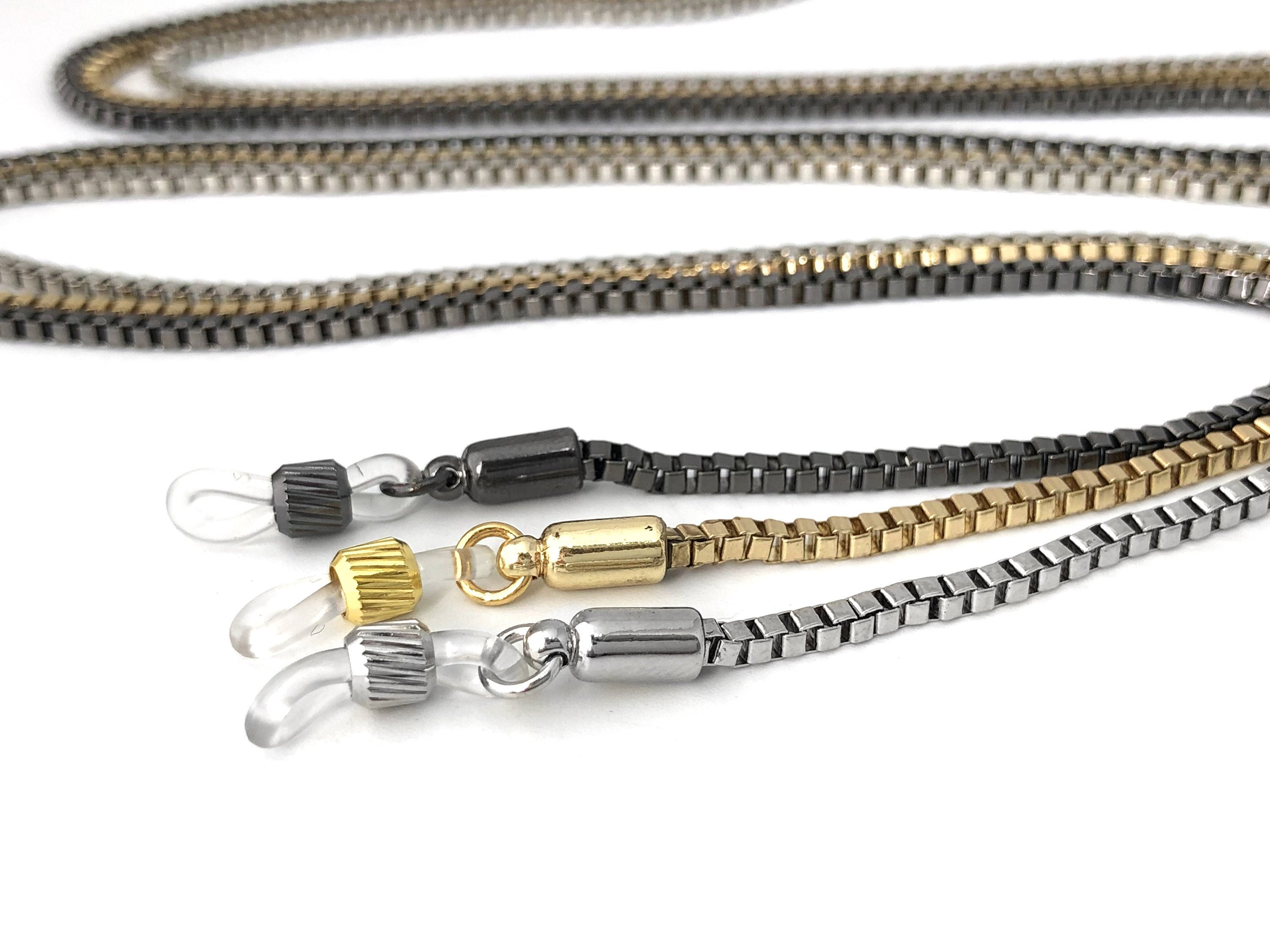 Box Chain Eyeglass Chain Eyeglass Holder Eyewear Holder Etsy