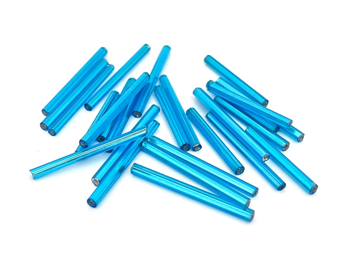 30mm Long Bugle Bead Czech Bead Seed Bead Tube Bead Fringe Etsy India