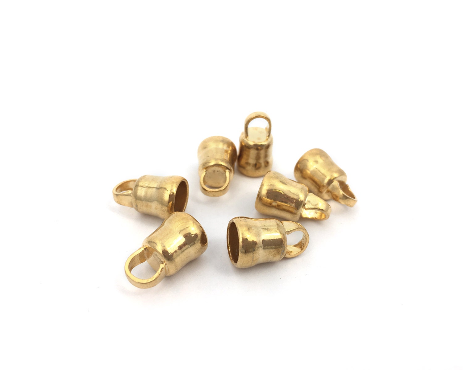 Cappucci Ottone Rosa Fai Da Te Gioielli Cappucci Terminali Per Corde QUARKZMAN - 20 Pezzi In Ottone Rosa Per Braccialetti E Collane Corda Per Braccialetti