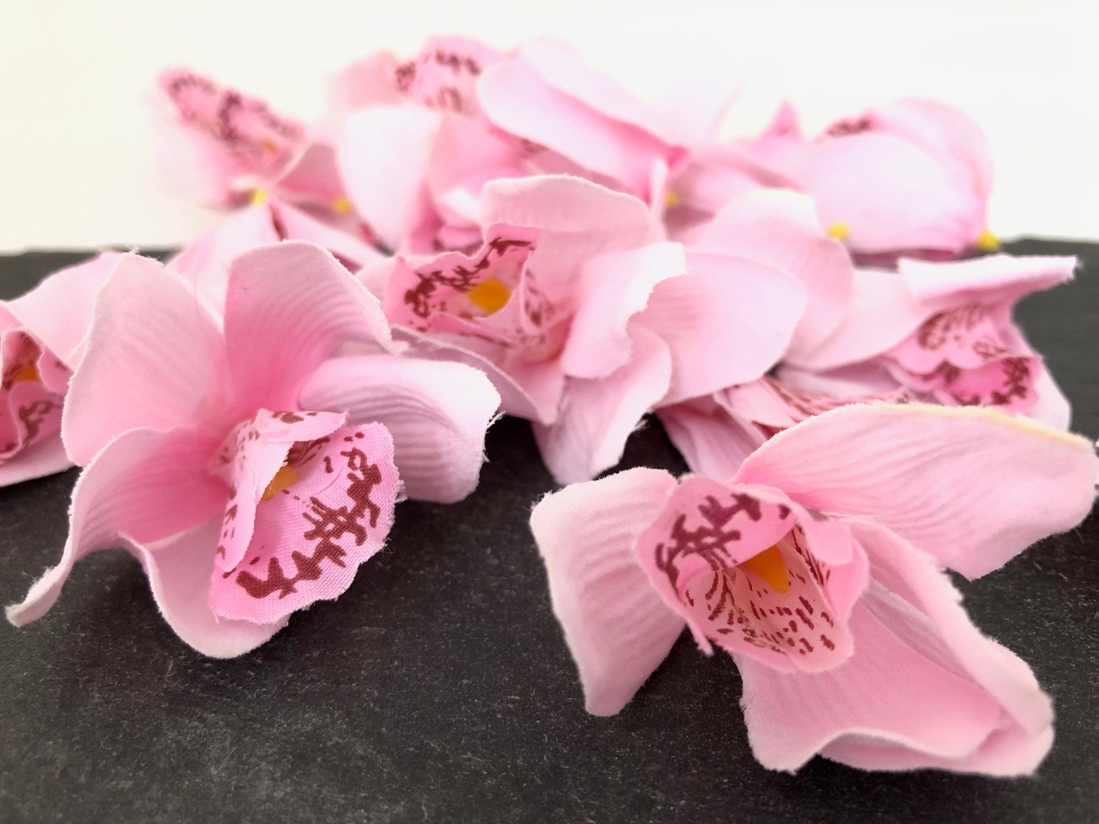 Bulk Fake Flower Heads Silk Orchids Wedding Bouquet Corsage Etsy