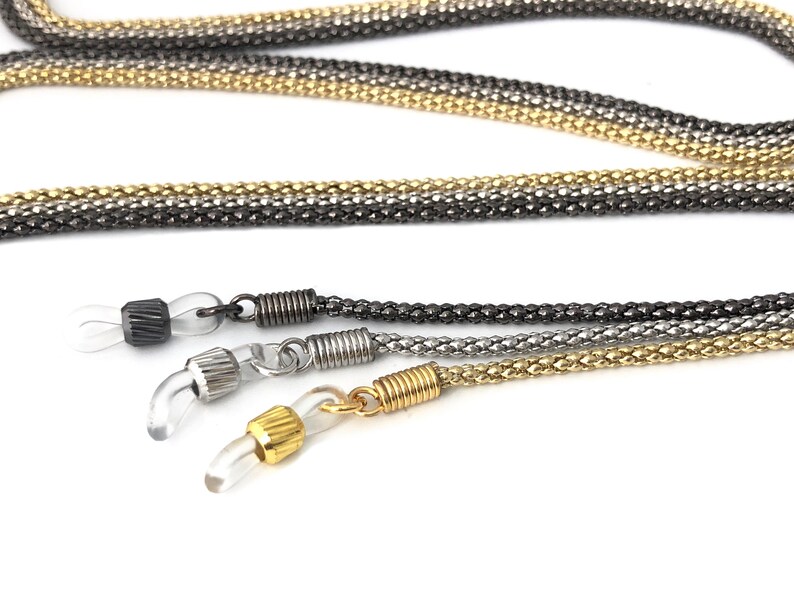 Metal Eyeglass Chain Eyeglass Holder Sunglass Chain Reading Etsy