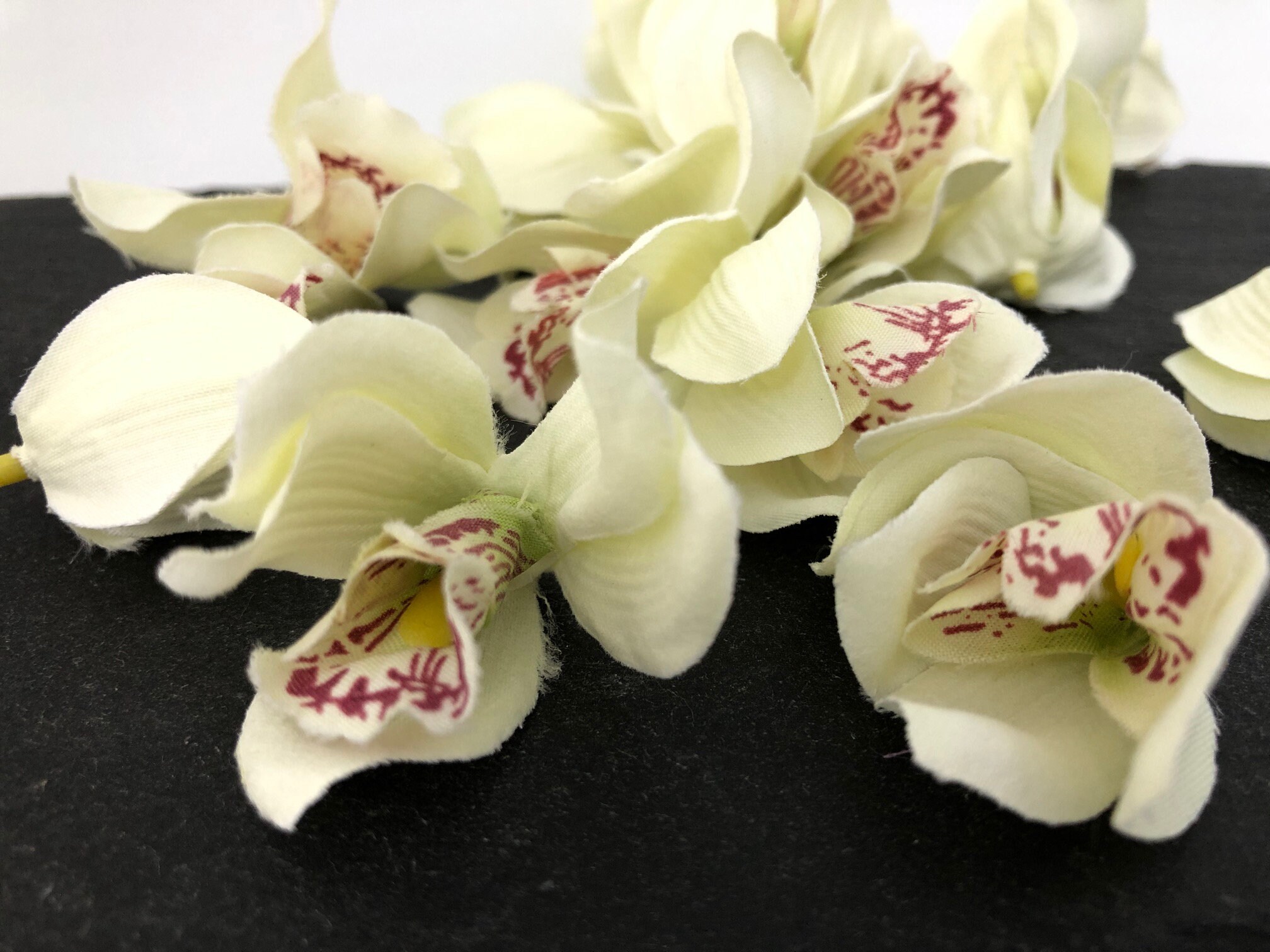 Bulk Fake Flower Heads Silk Orchids Wedding Bouquet Corsage Etsy